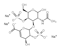 2-ACETAMIDO-2-DEOXY-3-O-(2-O-SULFO-β-D-GLUCO-4-ENEPYRANOSYLURONIC ACID)-4-O-SULFO-D-GALACTOSE, 3NA Structure