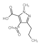 1-METHYL-4-NITRO-3-PROPYL-1H-PYRAZOLE-5-CARBOXYLIC ACID Structure