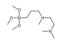 N,N,N'-trimethyl-N'-(3-trimethoxysilylpropyl)ethane-1,2-diamine结构式