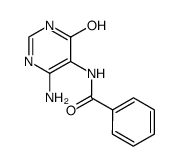 6-amino-5-benzoylaminopyrimidin-4-ol Structure