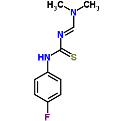 N-[(DIMETHYLAMINO)METHYLENE]-N'-(4-FLUOROPHENYL)THIOUREA Structure