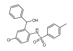 4-chloro-2-(hydroxy(phenyl)methyl)-1-(4-methylphenylsulfonamido)benzene结构式