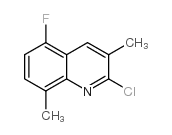 2-chloro-5-fluoro-3,8-dimethylquinoline Structure