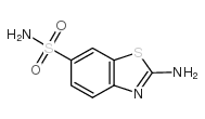 2-氨基-1,3-苯并噻唑-6-磺酰胺结构式