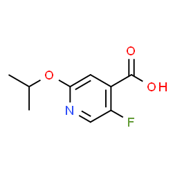 5-Fluoro-2-(propan-2-yloxy)pyridine-4-carboxylic acid Structure