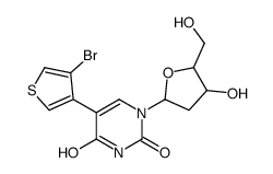 5-(4-bromothiophen-3-yl)-1-[(2R,4S,5R)-4-hydroxy-5-(hydroxymethyl)oxolan-2-yl]pyrimidine-2,4-dione Structure