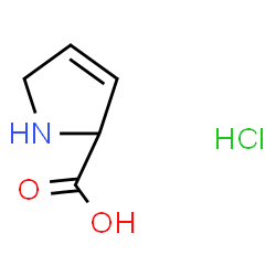 2,5-Dihydro-1H-pyrrole-2-carboxylic acid hydrochloride (1:1)结构式