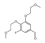 3-fluoro-4,5-bis(2-methoxyethoxy)benzaldehyde结构式