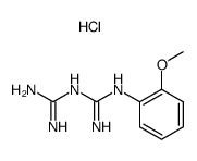 1-(2-methoxy-phenyl)-biguanide, hydrochloride结构式