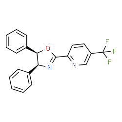 (4S,5R)-4,5-Diphenyl-2-(5-(trifluoromethyl)pyridin-2-yl)-4,5-dihydrooxazole structure