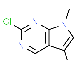 2-chloro-5-fluoro-7-methyl-7H-pyrrolo[2,3-d]pyrimidine picture