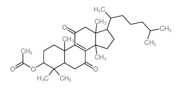 [4,4,10,13,14-pentamethyl-17-(6-methylheptan-2-yl)-7,11-dioxo-2,3,5,6,12,15,16,17-octahydro-1H-cyclopenta[a]phenanthren-3-yl] acetate structure