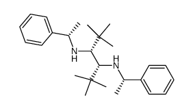 N,N'-bis((S)-1-phenylethyl)-(R,R)-1,2-diamino-1,2-di-tert-butylethane结构式