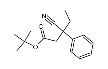 3-Phenyl-3-cyan-valeriansaeure-t-butylester结构式