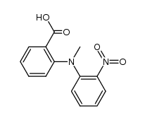 N-Methyl-N-(2-nitrophenyl)anthranilsaeure Structure