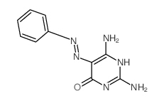 4(3H)-Pyrimidinone,2,6-diamino-5-(2-phenyldiazenyl)- Structure