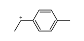 1-(4-methylphenyl)ethyl carbocation结构式