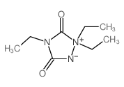 1,1,4-triethyl-2,4-diaza-1-azoniacyclopentane-3,5-dione结构式