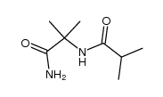 α-isobutyrylamino-isobutyric acid amide Structure