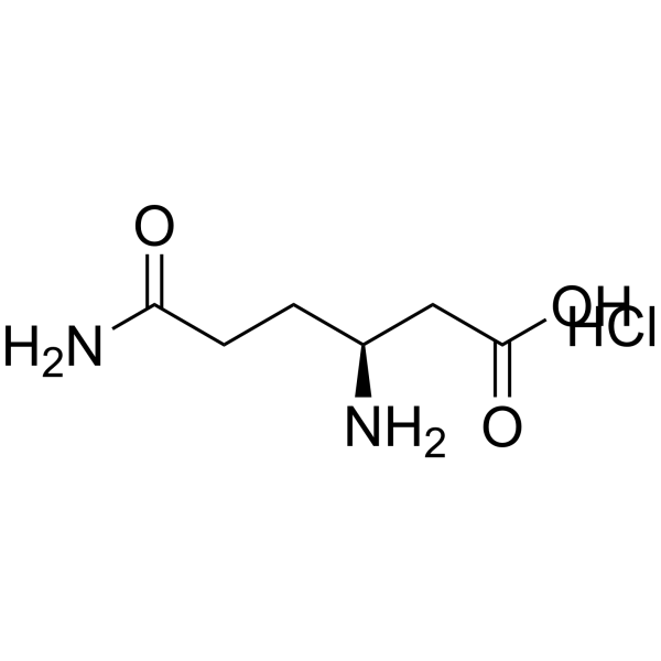 (S)-3,6-DIAMINO-6-OXOHEXANOIC ACID HYDROCHLORIDE structure