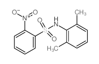 N-(2,6-Dimethylphenyl)-2-nitrobenzenesulfonamid Structure