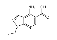 1H-Pyrazolo[3,4-b]pyridine-5-carboxylicacid,4-amino-1-ethyl-(9CI) Structure