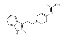 N-[1-[2-(2-methyl-1H-indol-3-yl)ethyl]-3,6-dihydro-2H-pyridin-4-yl]acetamide结构式