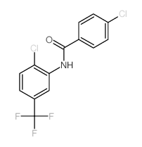 Benzamide,4-chloro-N-[2-chloro-5-(trifluoromethyl)phenyl]- Structure