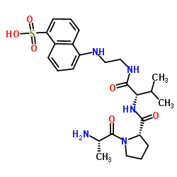 H-Ala-Pro-Val-EDANS结构式