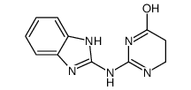 2-(1H-benzimidazol-2-ylamino)-4,5-dihydro-1H-pyrimidin-6-one结构式