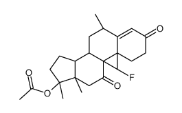 [(6S,8S,10S,13S,14S,17R)-9-fluoro-6,10,13,17-tetramethyl-3,11-dioxo-2,6,7,8,12,14,15,16-octahydro-1H-cyclopenta[a]phenanthren-17-yl] acetate Structure