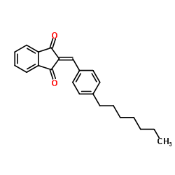 2-(4-Heptylbenzylidene)-1H-indene-1,3(2H)-dione结构式