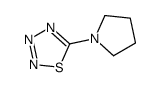 1,2,3,4-Thiatriazole,5-(1-pyrrolidinyl)-(9CI)结构式