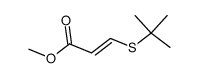 3-[(1,1-Dimethylethyl)thio]propenoic acid methyl ester结构式