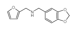 Benzo[1,3]dioxol-5-ylmethyl-furan-2-ylmethyl-amine Structure