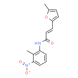 (2E)-3-(5-methylfuran-2-yl)-N-(2-methyl-3-nitrophenyl)prop-2-enamide结构式