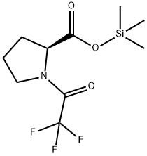 1-(Trifluoroacetyl)-L-proline trimethylsilyl ester Structure