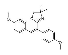 2-[(E)-1,2-bis(4-methoxyphenyl)ethenyl]-4,4-dimethyl-5H-1,3-oxazole Structure