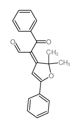 2-(2,2-dimethyl-5-phenyl-3-furylidene)-3-oxo-3-phenyl-propanal结构式