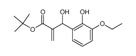 tert-butyl 3-(3-ethoxy-2-hydroxyphenyl)-3-hydroxy-2-methylenenpropanoate Structure