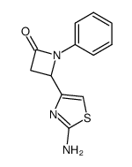 4-(2-AMINOTHIAZOL-4-YL)-1-PHENYLAZETIDIN-2-ONE结构式