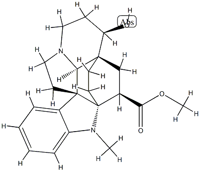 (2α,3β,5α,6β)-6-Hydroxy-1-methylaspidofractinine-3-carboxylic acid methyl ester structure