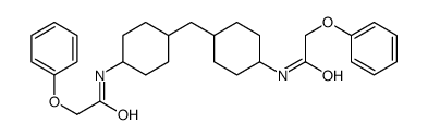 2-phenoxy-N-[4-[[4-[(2-phenoxyacetyl)amino]cyclohexyl]methyl]cyclohexyl]acetamide Structure