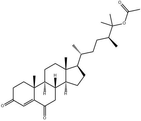 25-(Acetyloxy)ergost-4-ene-3,6-dione structure