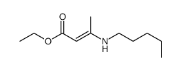 ethyl 3-(pentylamino)but-2-enoate Structure