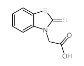 3(2H)-Benzothiazoleaceticacid, 2-thioxo- Structure