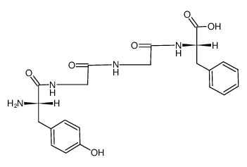 H-Tyr-Gly-Gly-Phe-OH Structure