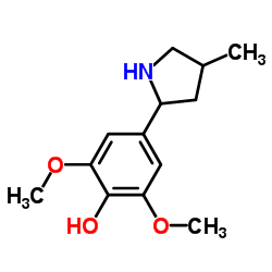 Phenol, 2,6-dimethoxy-4-(4-methyl-2-pyrrolidinyl)- (9CI) picture