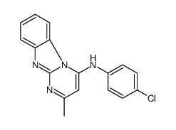 (9CI)-N-(4-氯苯基)-2-甲基-嘧啶并[1,2-a]苯并咪唑-4-胺结构式