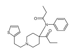 N-phenyl-N-[4-propanoyl-1-(2-thiophen-2-ylethyl)piperidin-4-yl]propanamide Structure